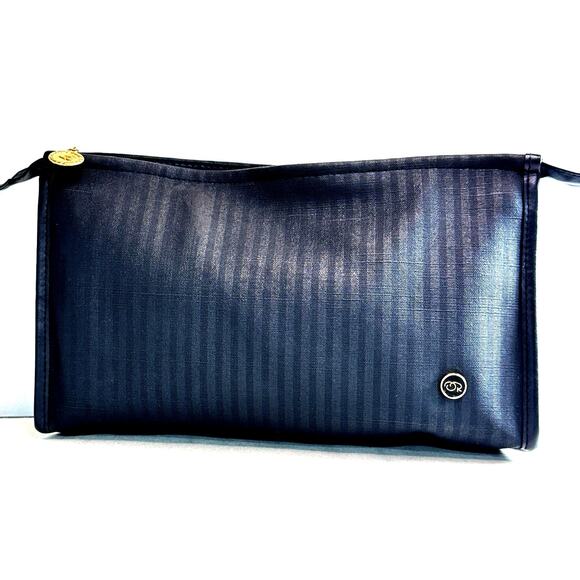 Oscar de la Renta Vintage Black Travel Toiletry Bag – Large Unisex Organizer - Picture 1 of 5